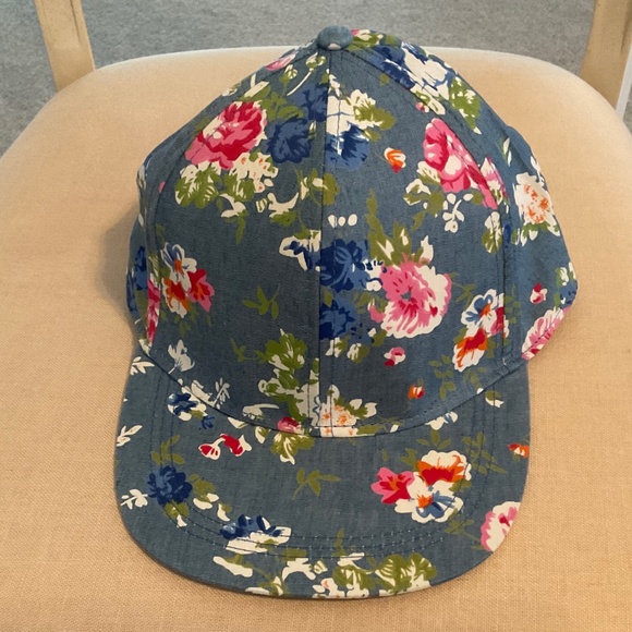 floral and chambray snapback hat, new condition main image 5